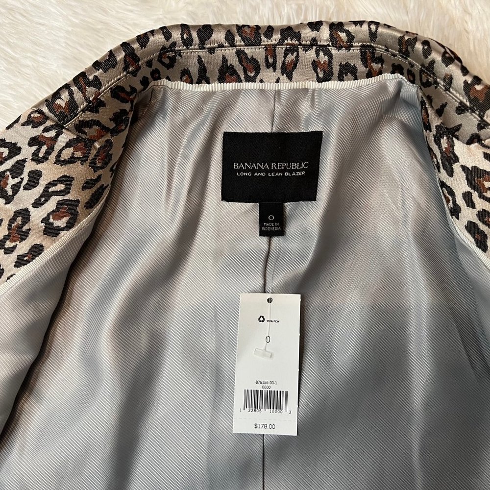 🎉HPx2🎉 Banana Republic Leopard Blazer / Jacket - Picture 10 of 15